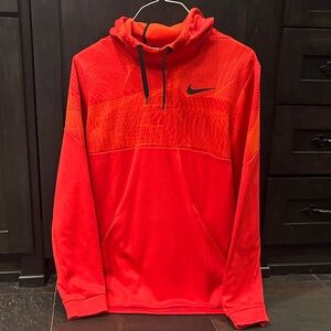 Nike Men's Vibrant Red Hoodie